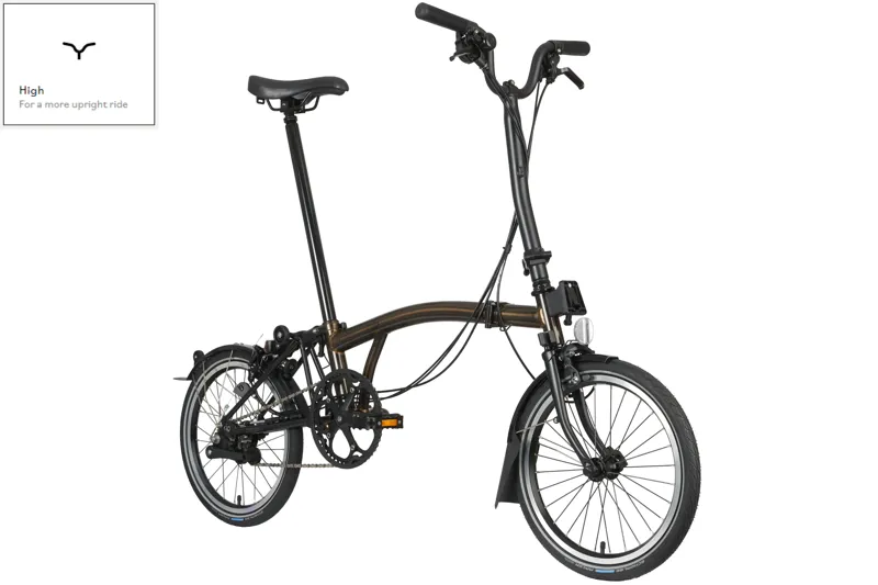 Brompton C Line 6-Speed Folding Bike 2025 in Black Lacquer-5